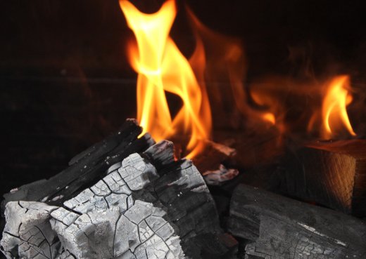 Charcoal flames best sale