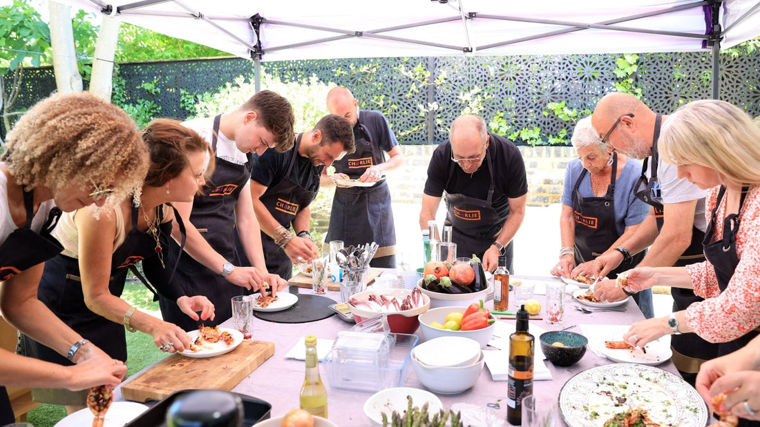 Charlie masterclasses learn to cook with charcoal. Be inspired by professional chef tutors- Charlie Oven