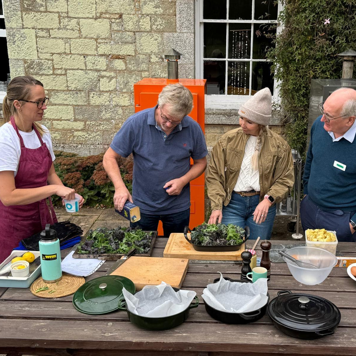 Fresh South American-inspired dishes plated at the Tresillian House retreat in Cornwall