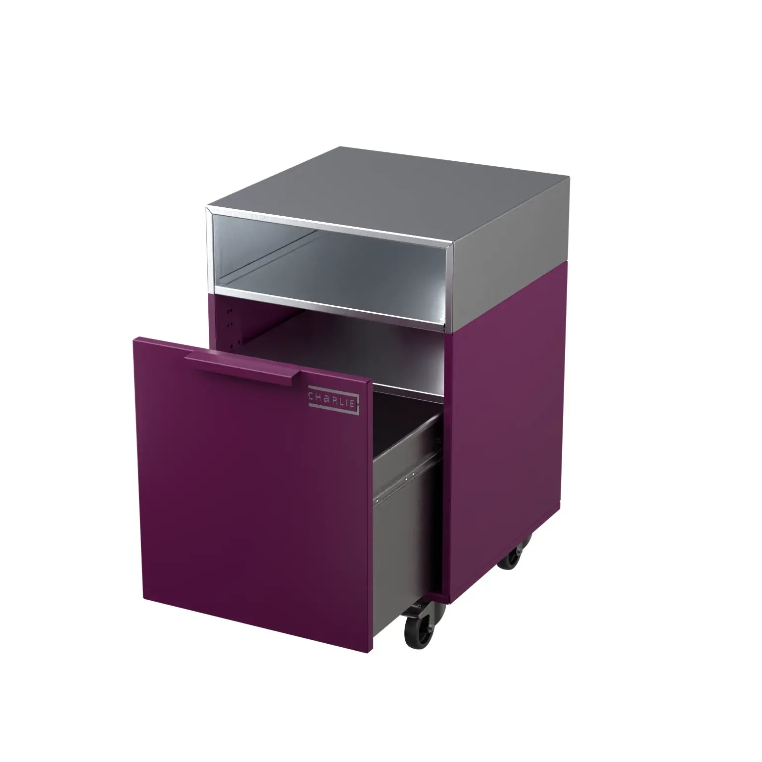 Single Shelf cabinet, door open showing storage
