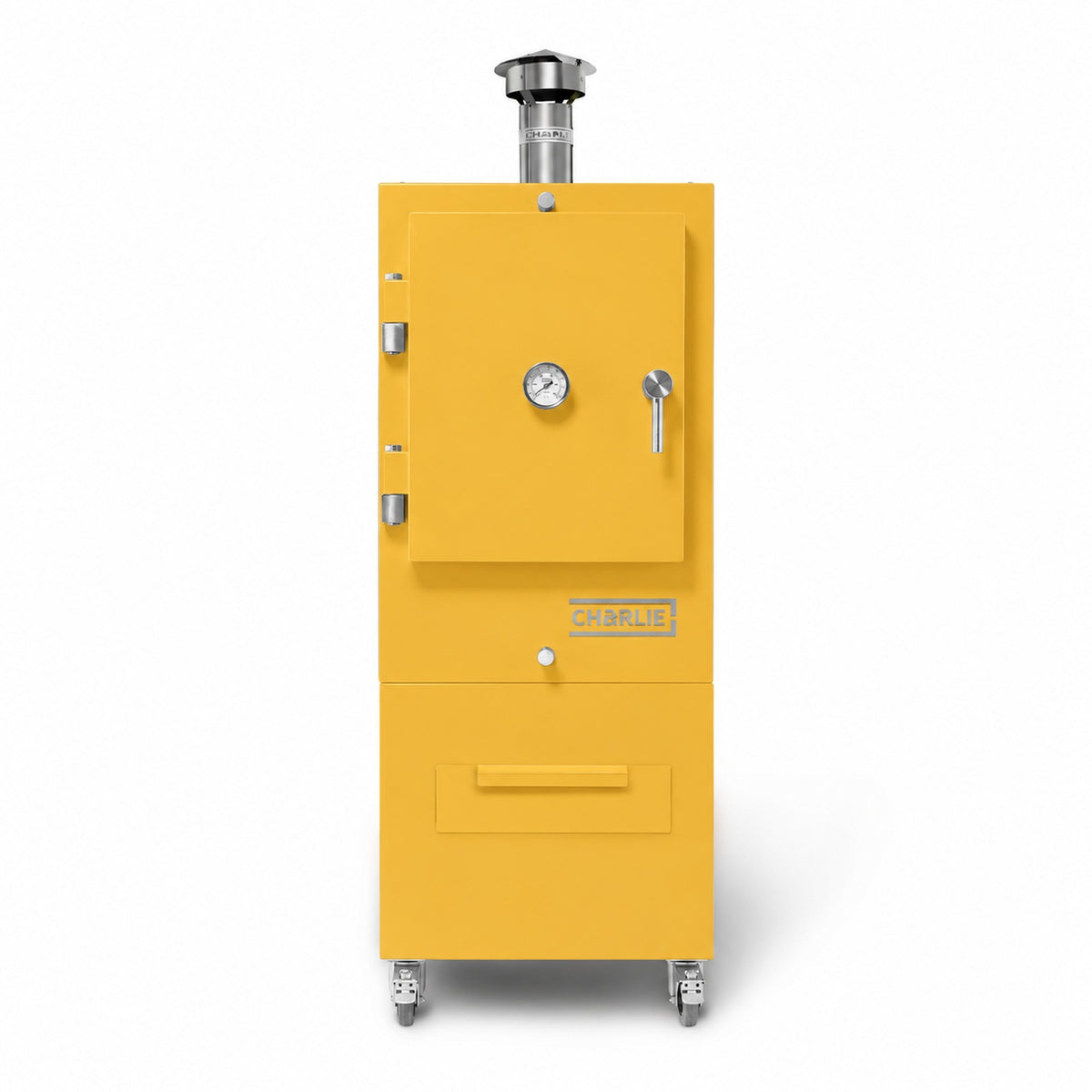 Professional Charlie Charcoal Oven in Honeycomb, front view, door closed