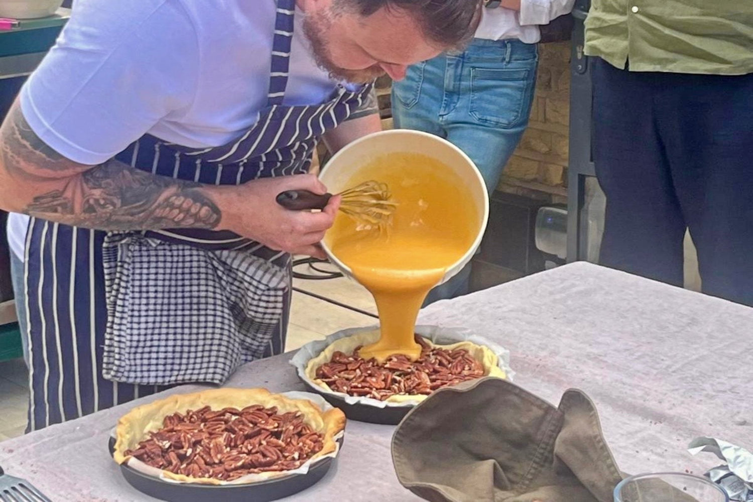 Mark O’Brien’s pecan pie made with toasted pecans and sweet shortcrust pastry
