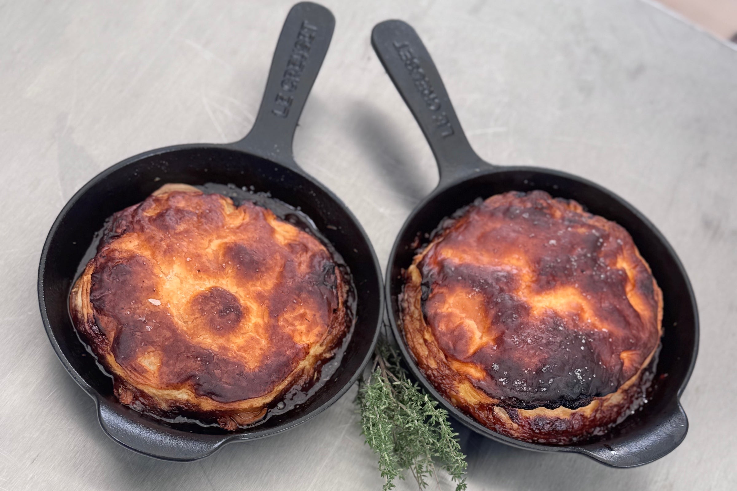 SAVOURY TARTE TATINS WITH SHALLOTS AND THYME