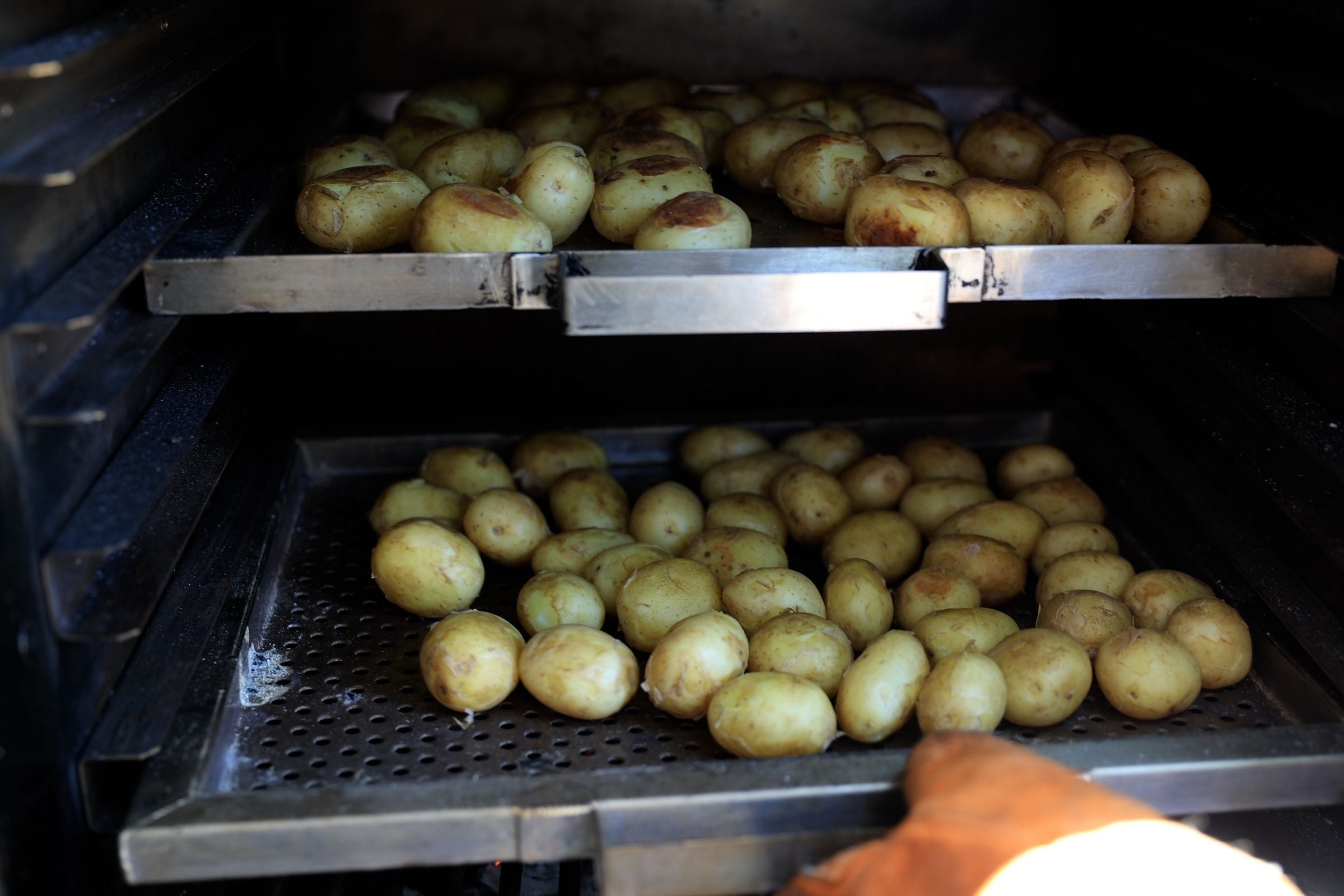 Fire Roasted Baby Potatoes by Chef Bart Van Der Lee - Charlie Oven