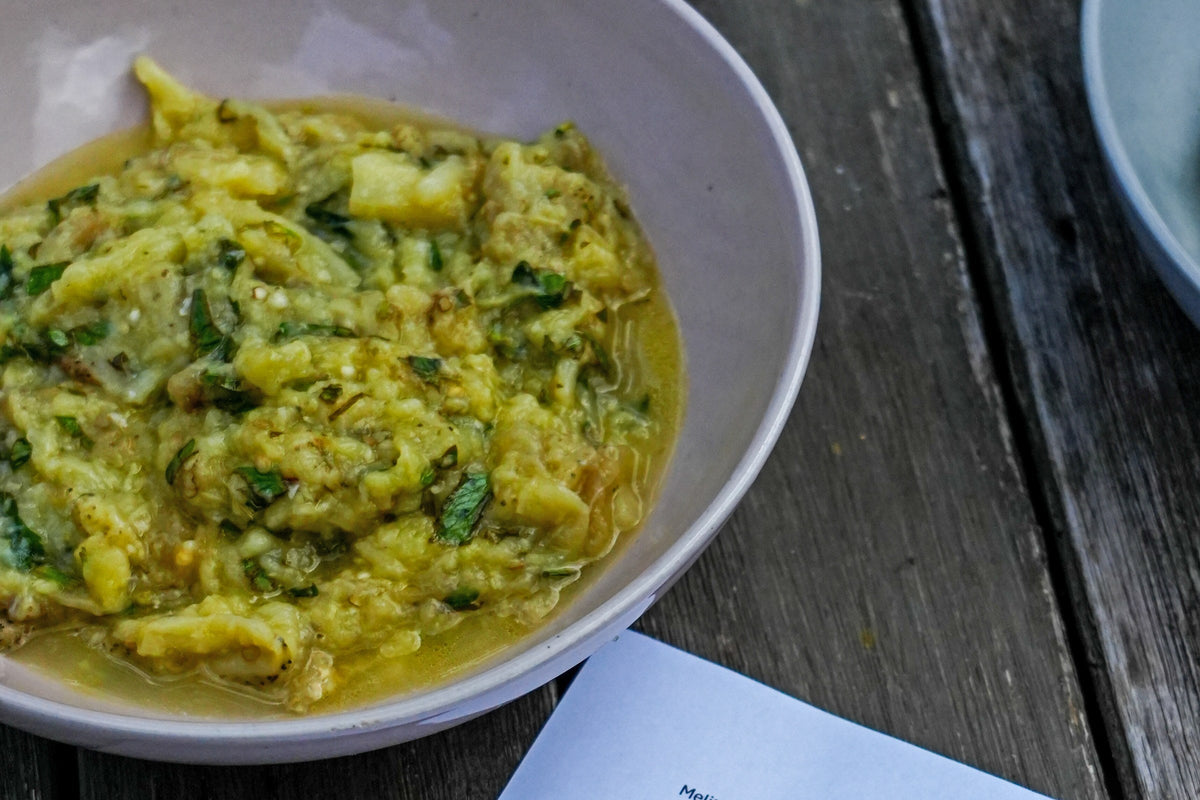 Melitzanosalata, Greek smoky aubergine dip