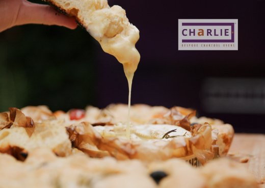 Baked Camembert With Garlic and Rosemary - Charlie Oven