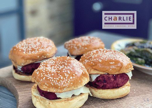 Beetroot and Chickpea Burgers - Charlie Oven