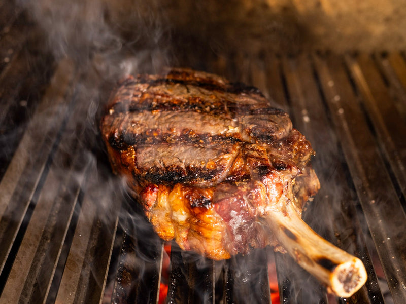 Charcoal Grilled Ribeye Steak on the Argentine Grill