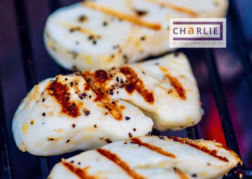 Charred Halloumi, Courgette & Asparagus Salad With Herb Dressing - Charlie Oven