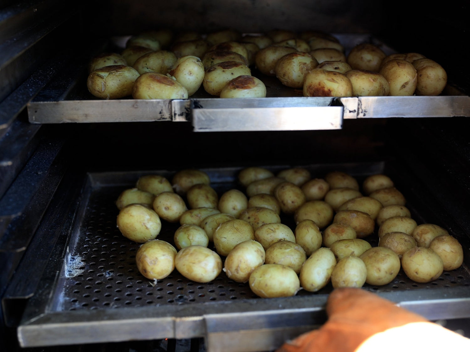 Fire Roasted Baby Potatoes by Chef Bart Van Der Lee - Charlie Oven