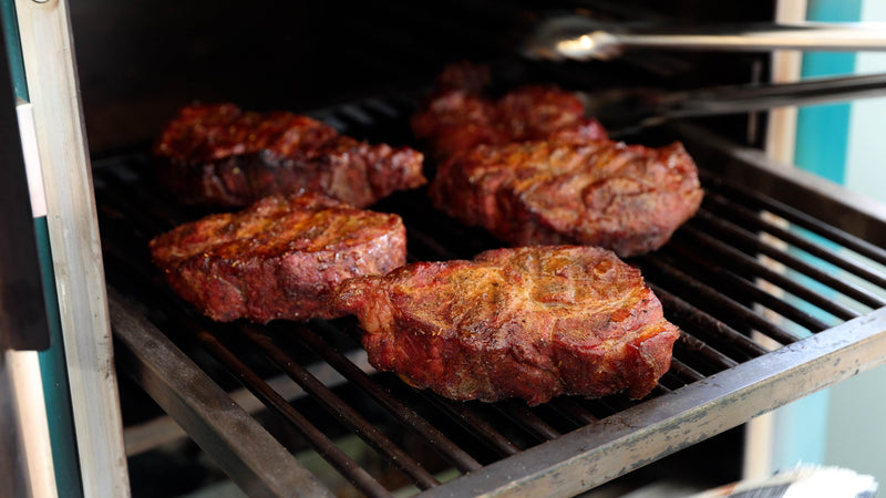 American BBQ Pork Shoulder Steaks with Carolina Sauce
