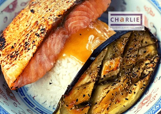 Miso Salmon with Miso Aubergine
