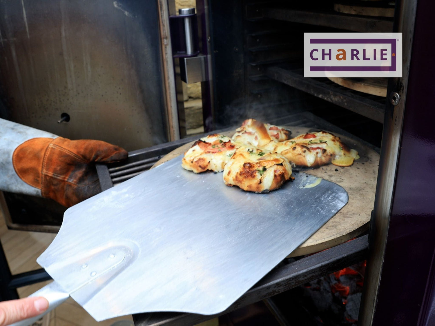 Pizza Canapés - Autumn  Truffle, Serrano Ham  and Tunworth Cheese - Charlie Oven