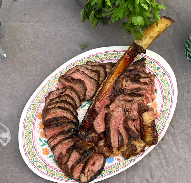 Smoked Tomahawk Steak with a Reverse Sear