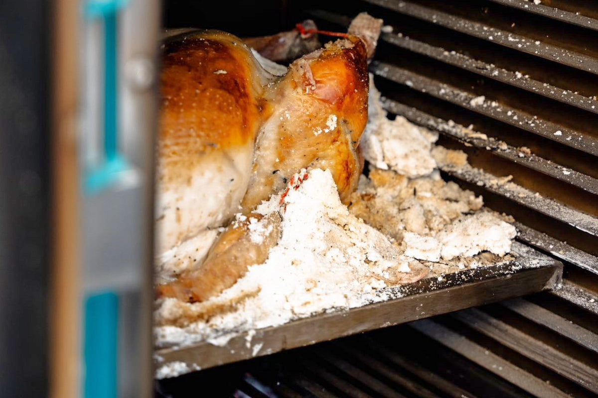 Salt baked Turkey in the charlie oven