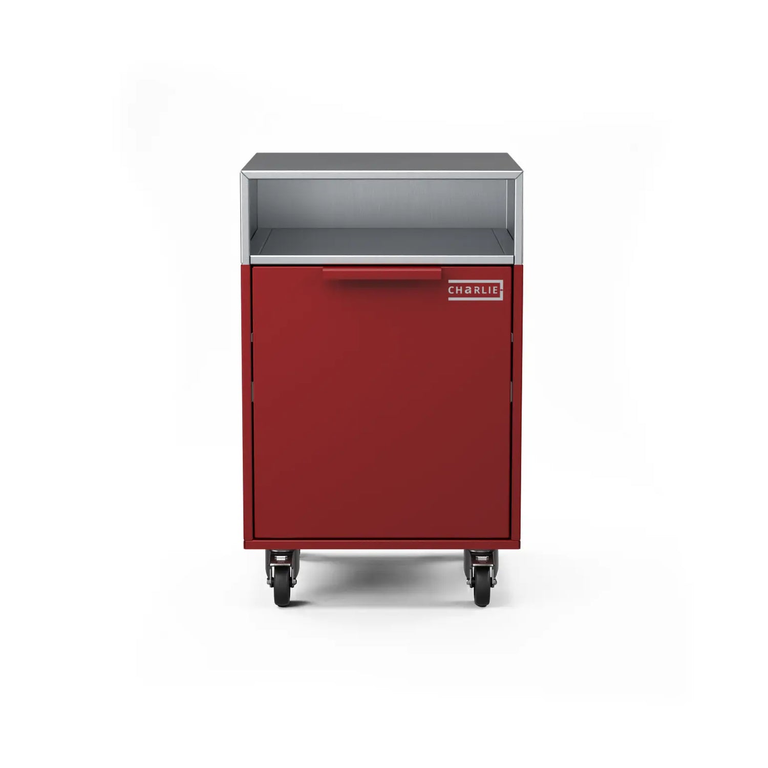 Drawer Cabinet in dark cherry, straight-on front view