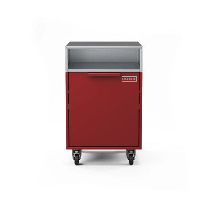 Drawer Cabinet in dark cherry, straight-on front view