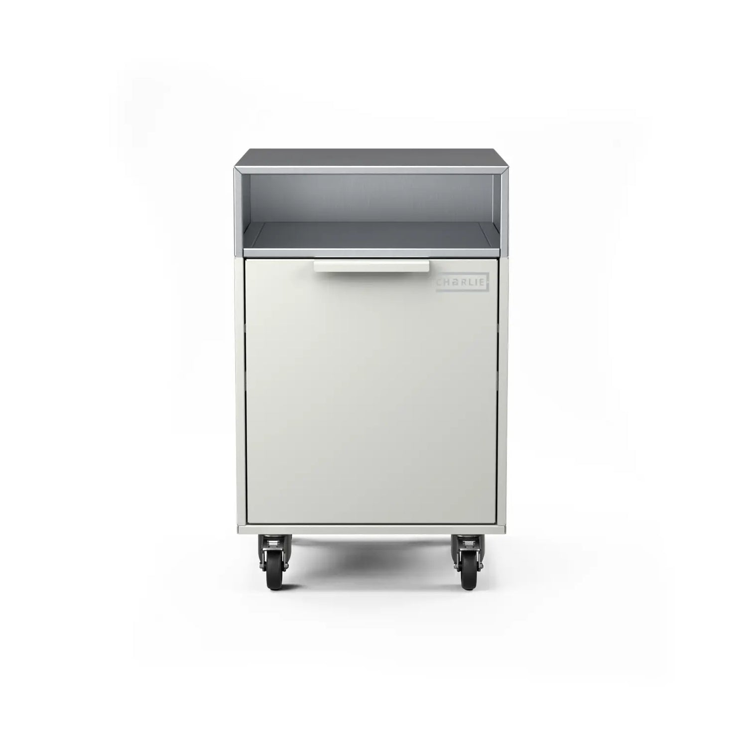 Drawer Cabinet in truffle brown, front view of the closed drawers