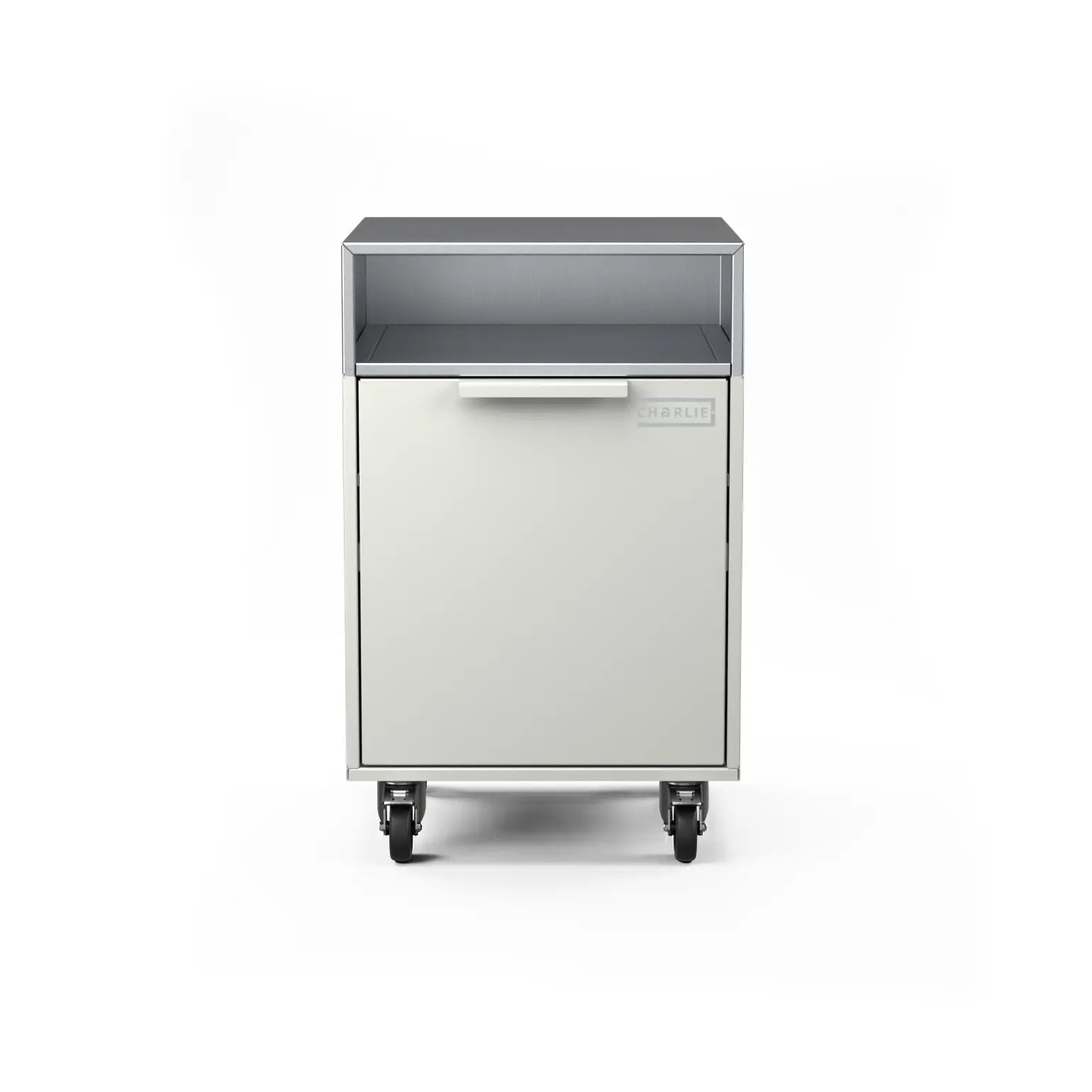 Drawer Cabinet in truffle brown, front view of the closed drawers