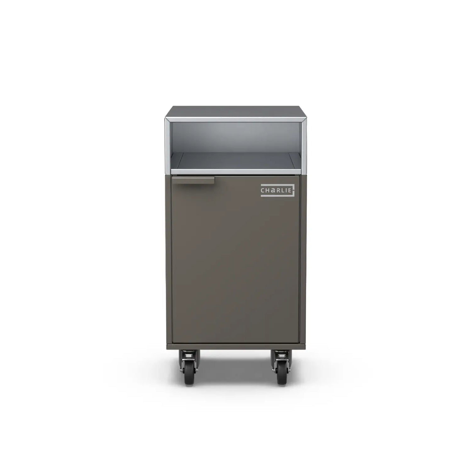 Accessory Cabinet in porcini beige, front view