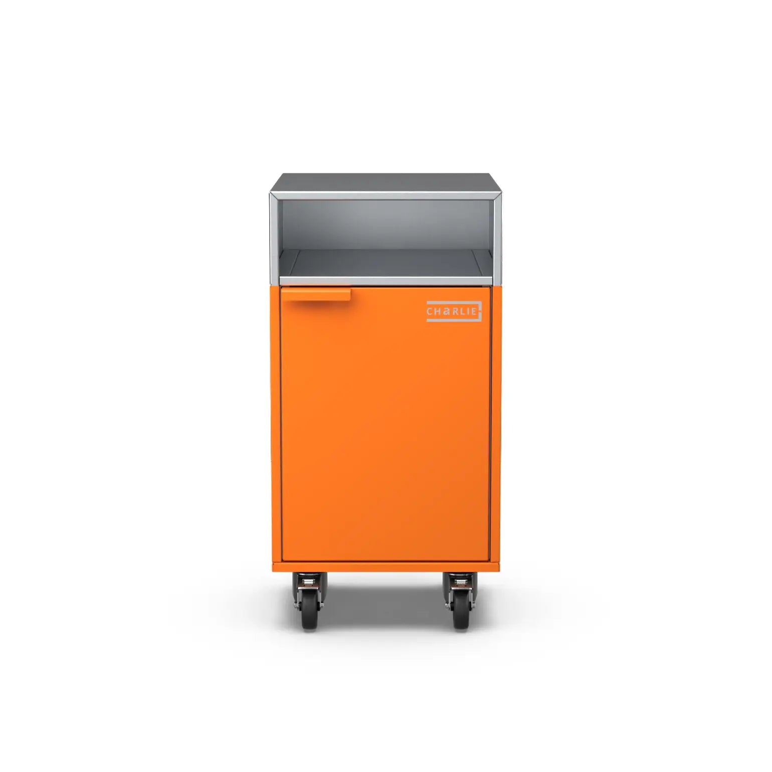 Accessory Cabinet in saffron yellow, front view