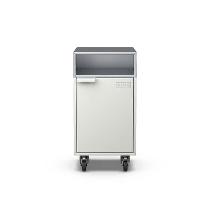Accessory Cabinet in truffle brown, front view