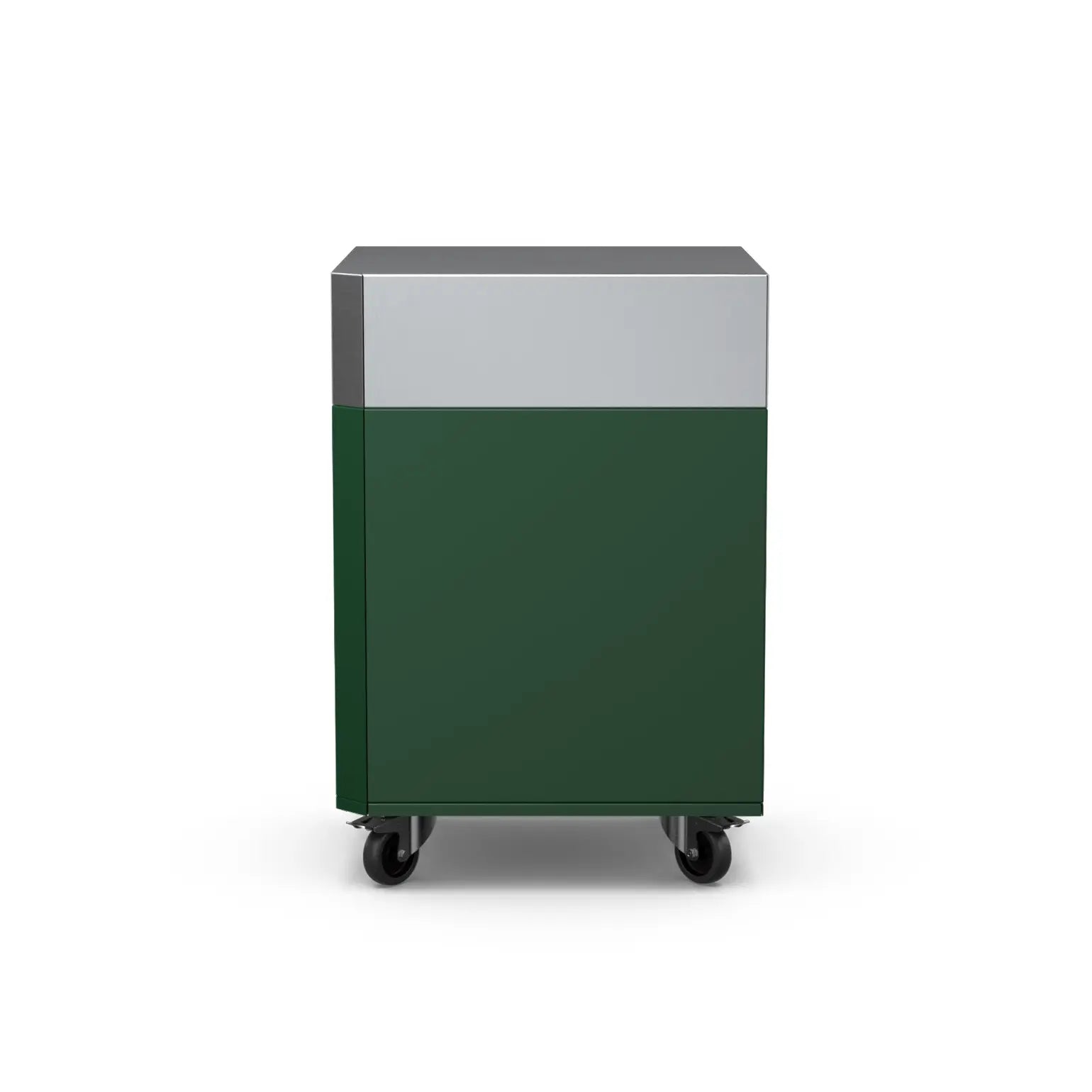 Corner Cabinet in green chilli, front view