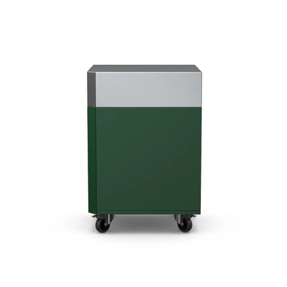 Corner Cabinet in green chilli, front view