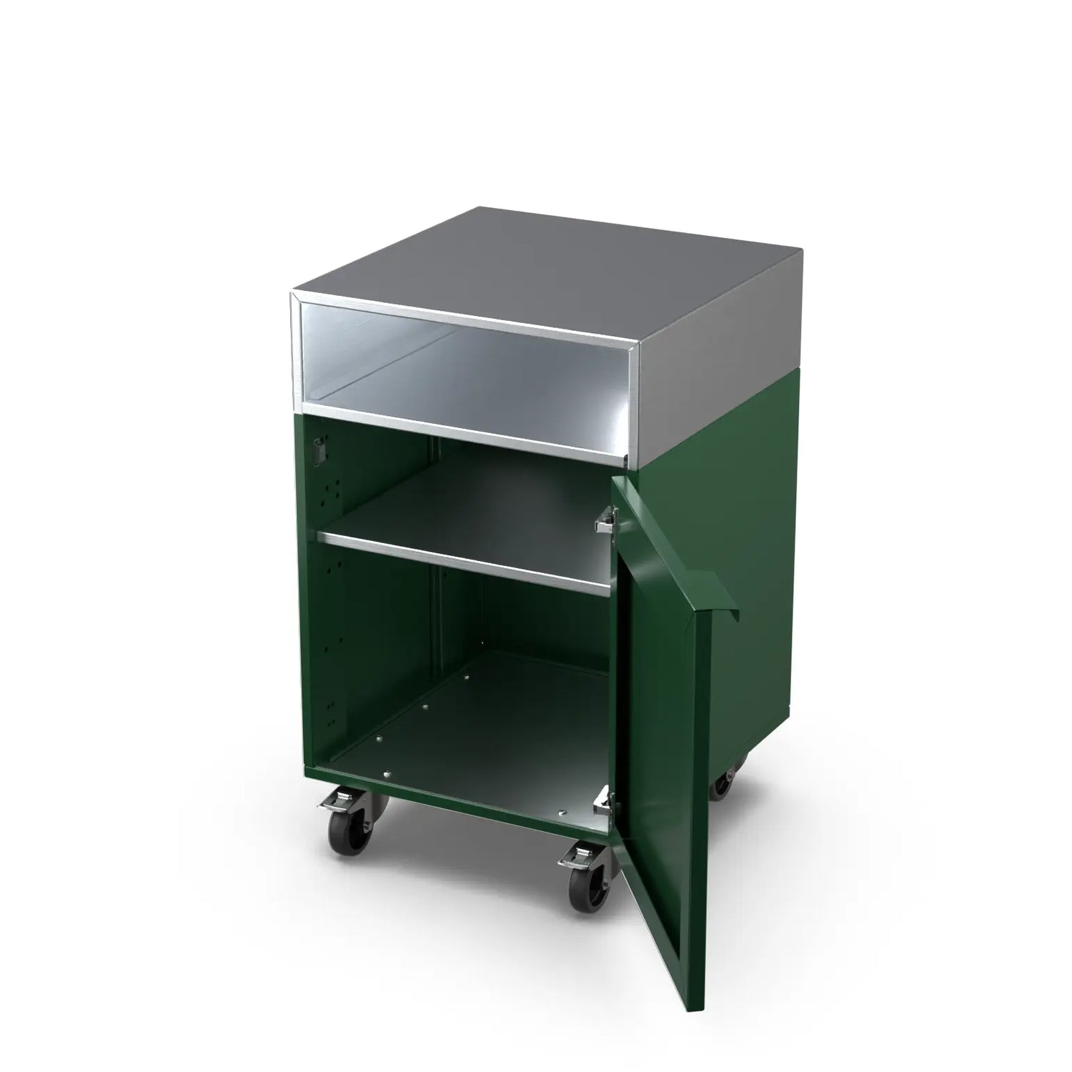 Green Chilli Base Cupboard Cabinet with its door open