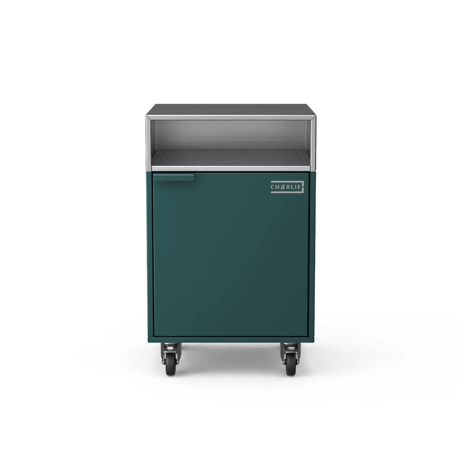 Base Cupboard Cabinet in Agave green, straight front view