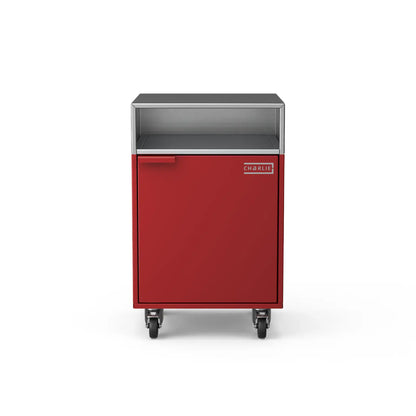 Base Cupboard Cabinet in Dark Cherry red, front view