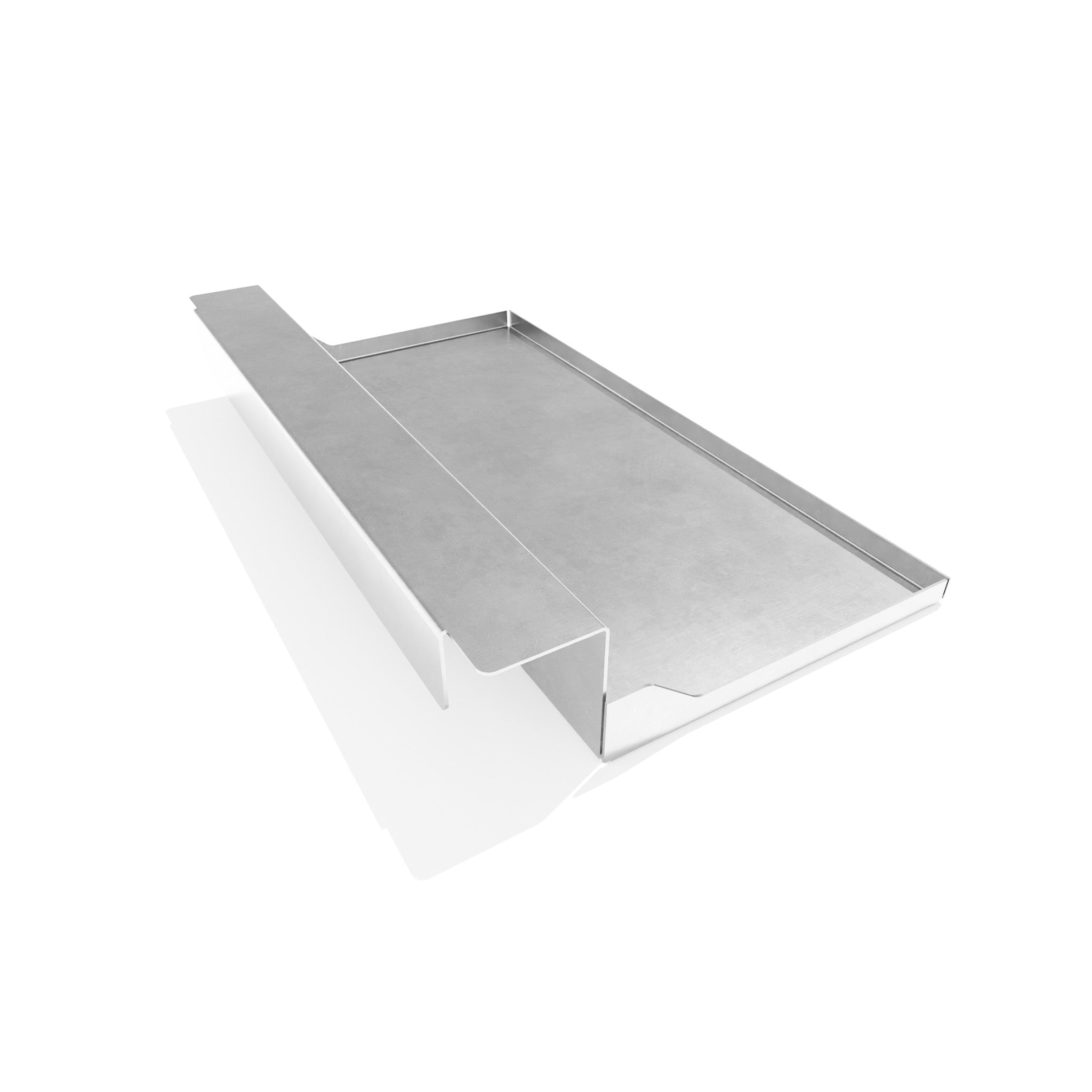 DETACHABLE DRIP TRAY SHOWING THE BACK SIDE VIEW RIGHT SIDE ANGLE