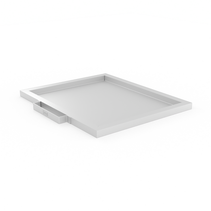 Flat Bed Plancha Rack in stainless steel for the Charlie Oven, product view