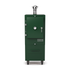 Charlie Charcoal Oven in green chilli, a deep green, front view with the door closed 