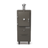 Charlie Charcoal Oven in porcini, a grey with a brown tone, front view with the door closed 