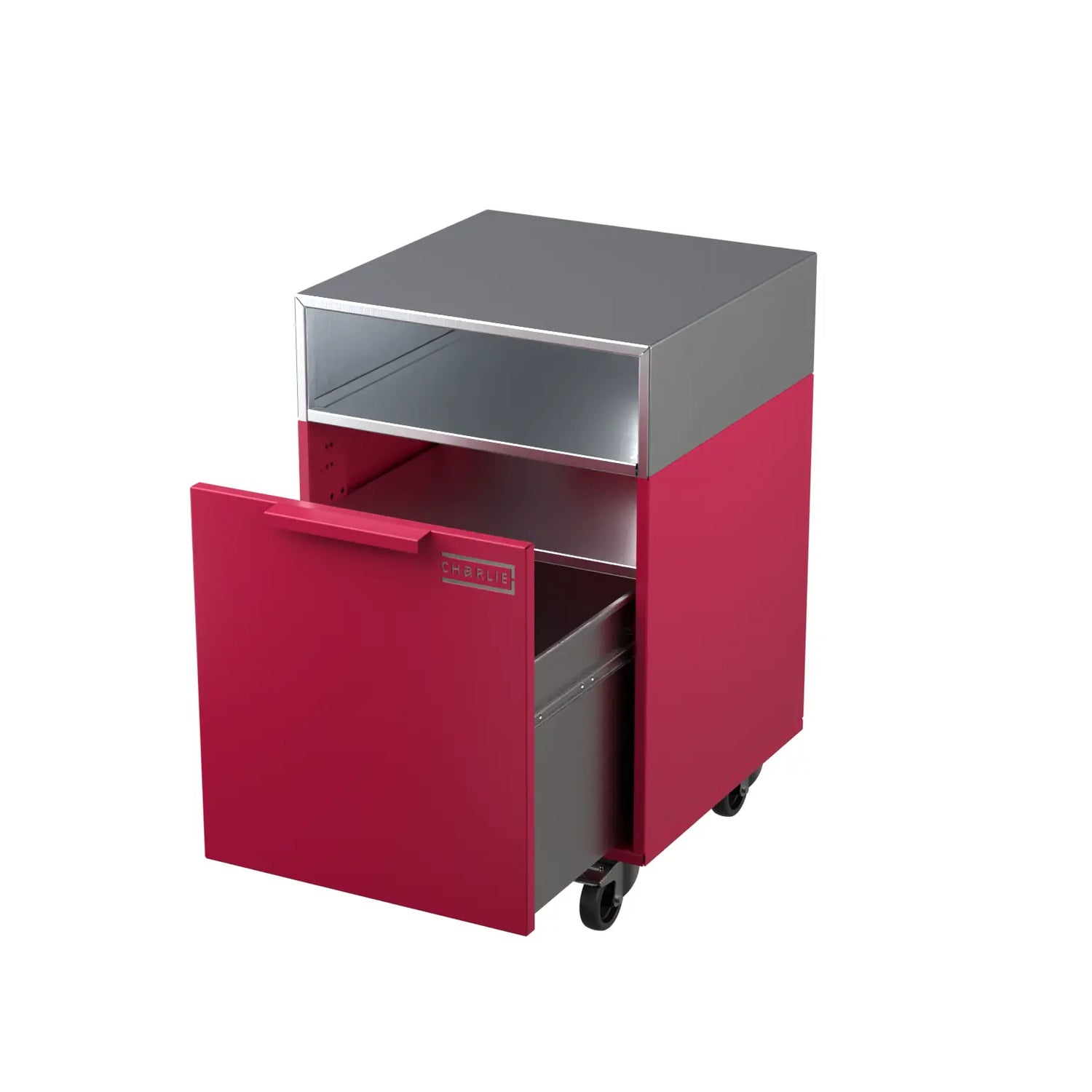 Single Shelf cabinet, door open showing storage