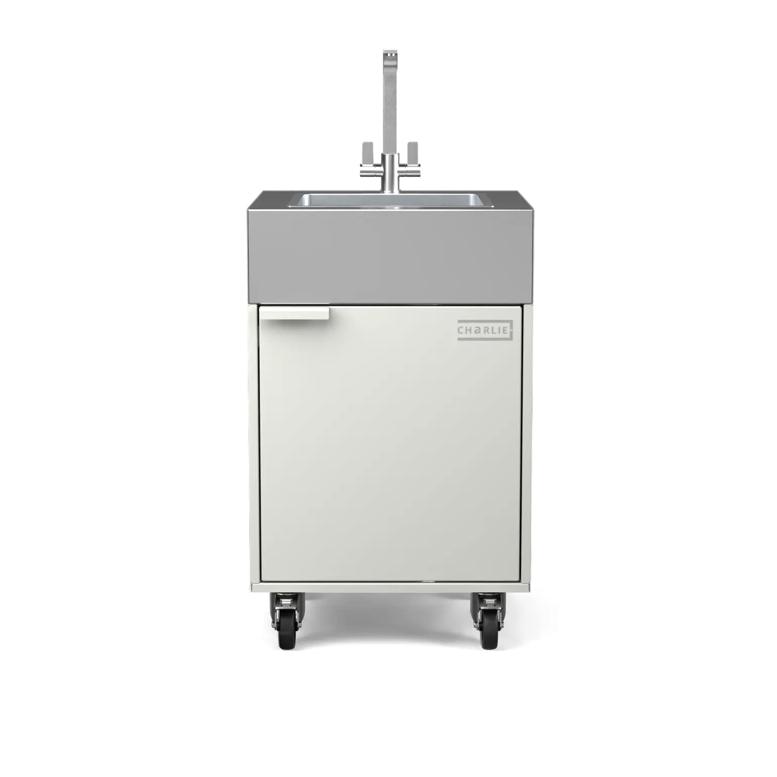 Sink Cabinet Tank in truffle brown, straight-on front view