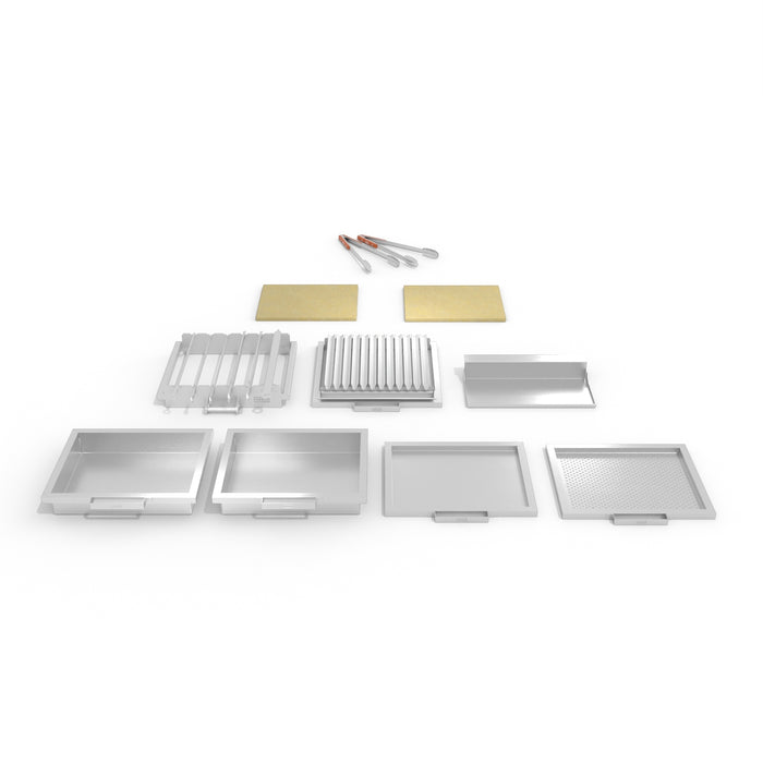 Ultimate Bundle for the Charlie Charcoal Oven, complete accessory pack with pizza stone and grilling kit