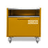 Cheeky Charlie Oven base cabinet in Honeycomb, a rich honey yellow, with the Charlie Oven on top, front view 