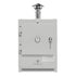 Cheeky Charlie Tabletop Oven in Truffle, a pale grey, front view 