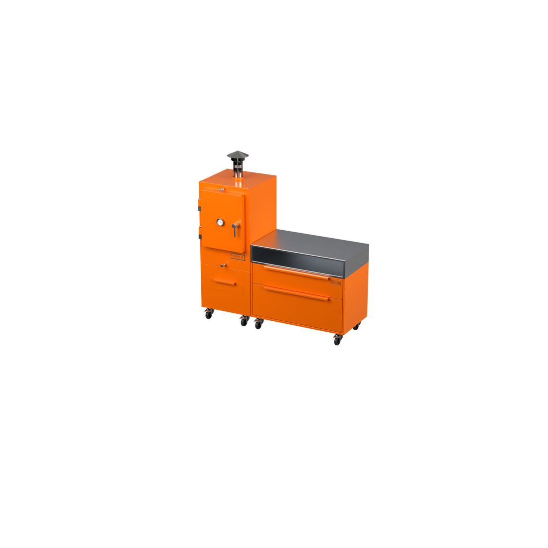 S1 — Straight Kitchen, Saffron finish, angle view