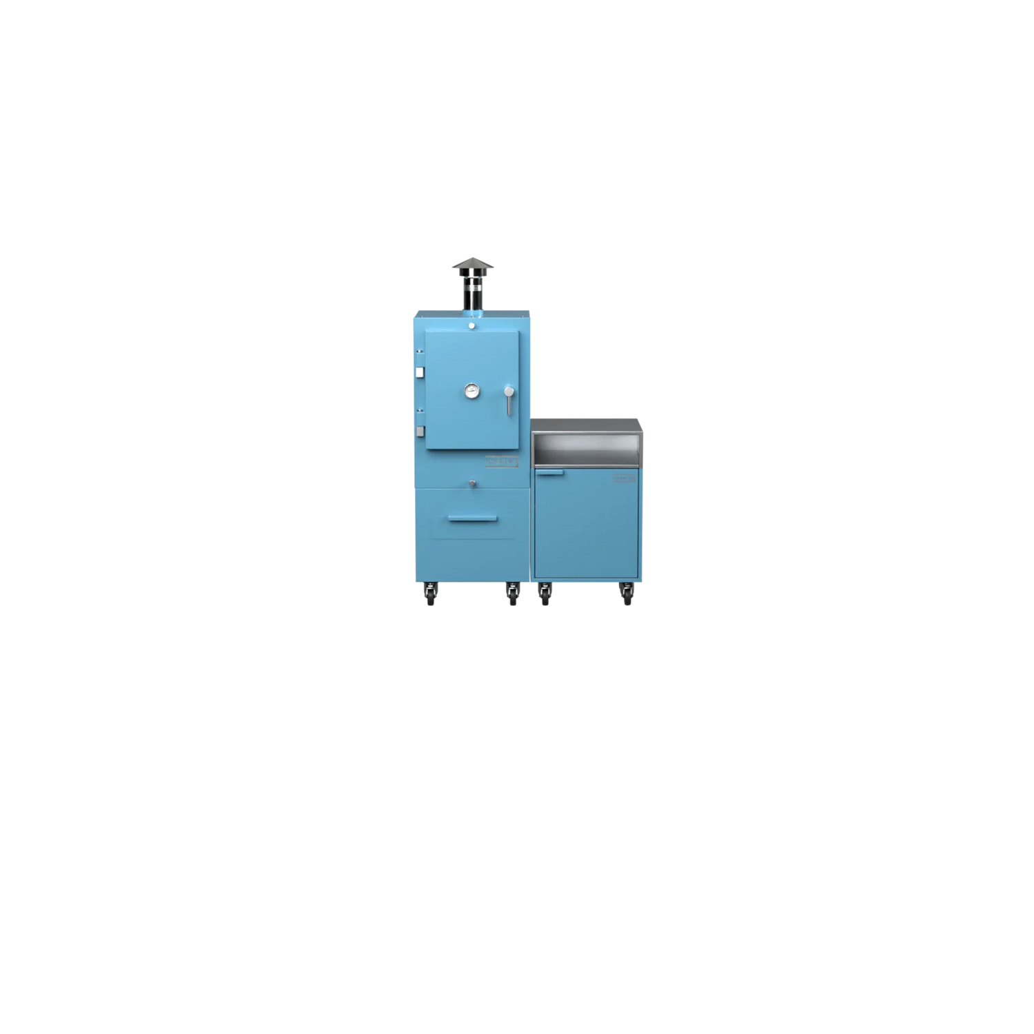 Blue marlin Straight Kitchen S2 modular outdoor kitchen, straight-on front view