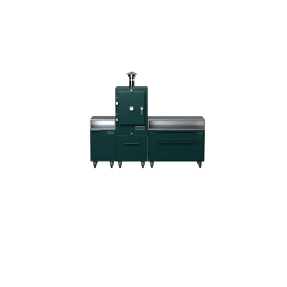 Straight Kitchen S3 in Agave blue-green, straight-on front view