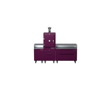 Straight Kitchen S3 in Beetroot purple-red, straight-on front view