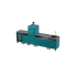 Straight Kitchen S5 outdoor oven in Teal Duck, an aqua blue-green, three-quarter angle view 