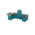 U-Shape Kitchen U1 in Teal Duck, an aqua blue-green, angled view of the U-shaped kitchen 
