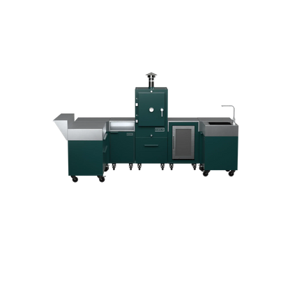 U-Shape Kitchen U1 in Agave green, front view