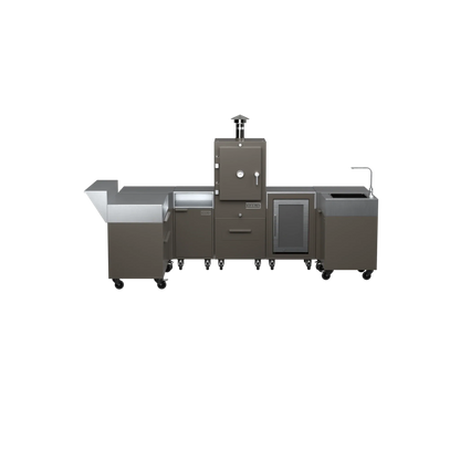 U-Shape Kitchen U1 in Porcini beige, front elevation view