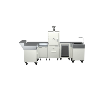 U-Shape Kitchen U1 in Truffle brown, straight front view