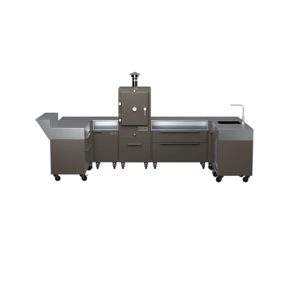 U-Shape Kitchen U2 in Porcini taupe, straight-on front view
